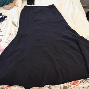 Giorgio Armani Black Maxi A-Line Skirt